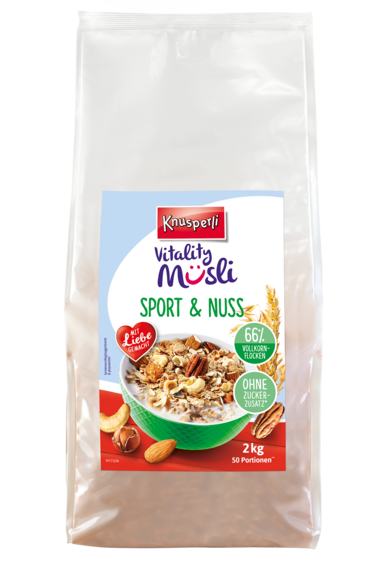 Knusperli Vitality Müsli Sport & Nuss 2 kg