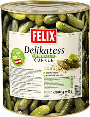 Felix Delikatess-Gurken Dose 10 kg Felix Delikatess-Gurken Dose 10 kg