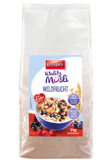 Knusperli Vitality Müsli Wildfrucht 2 kg