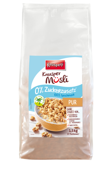 Knusperli Knuspermüsli 0% Zuckerzusatz Pur 1,5 kg