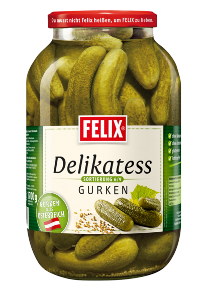 Felix Delikatess-Gurken 4 L Glas